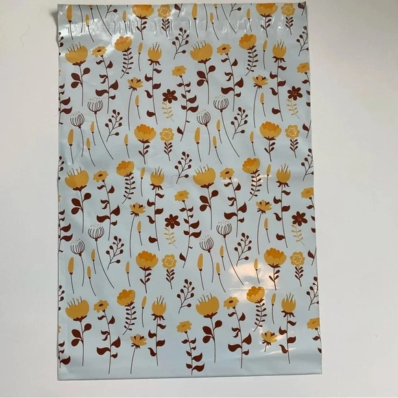 80 Poly bags mailers shipping floral thank you variety print self seal 10x13” - Picture 11 of 13